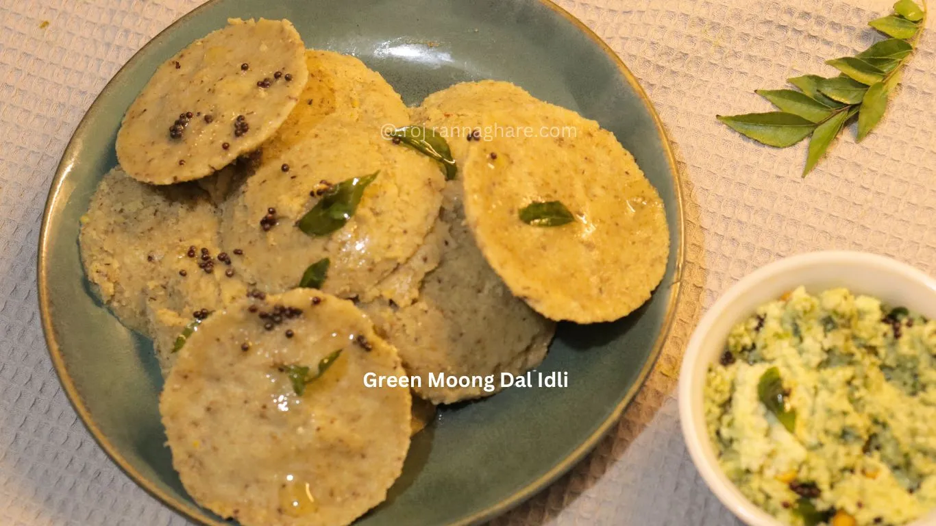 Green Moong Dal Idli